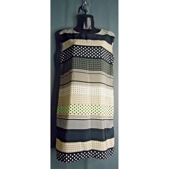 Cato Lined Multicolored Geometric Print Sleeveless Sheath Dress Size Small - Picture 2 of 10